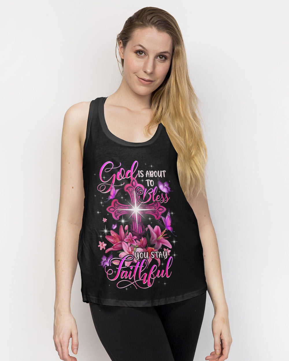 God Is About To Bless You Stay Faithful Women's All Over Print Shirt - Typq1906263