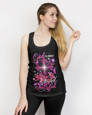 God Is About To Bless You Stay Faithful Women's All Over Print Shirt - Typq1906263
