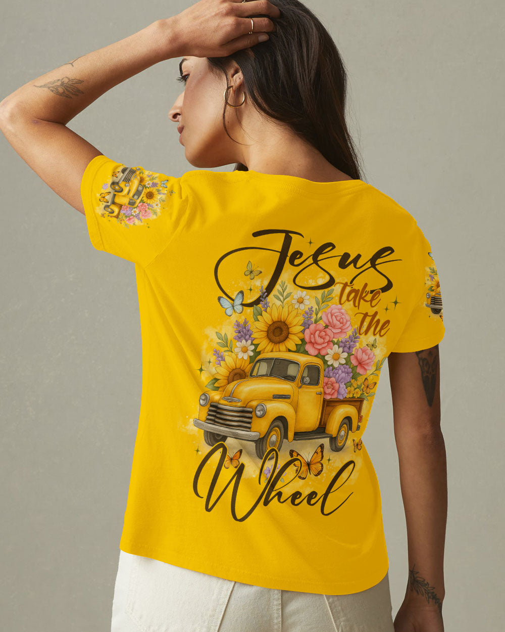 Jesus Take The Wheel Women's All Over Print Shirt - Typq2110251