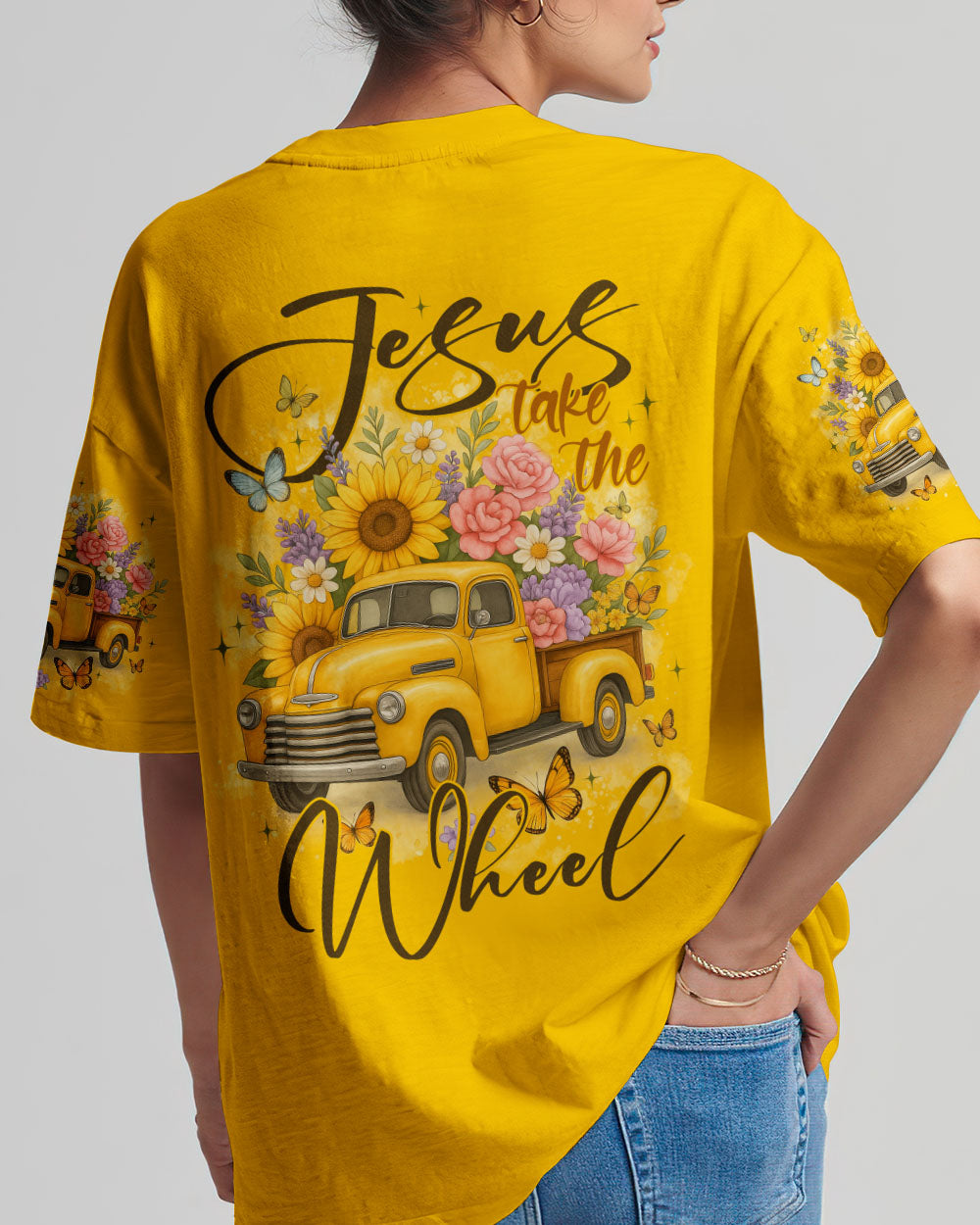 Jesus Take The Wheel Women's All Over Print Shirt - Typq2110251