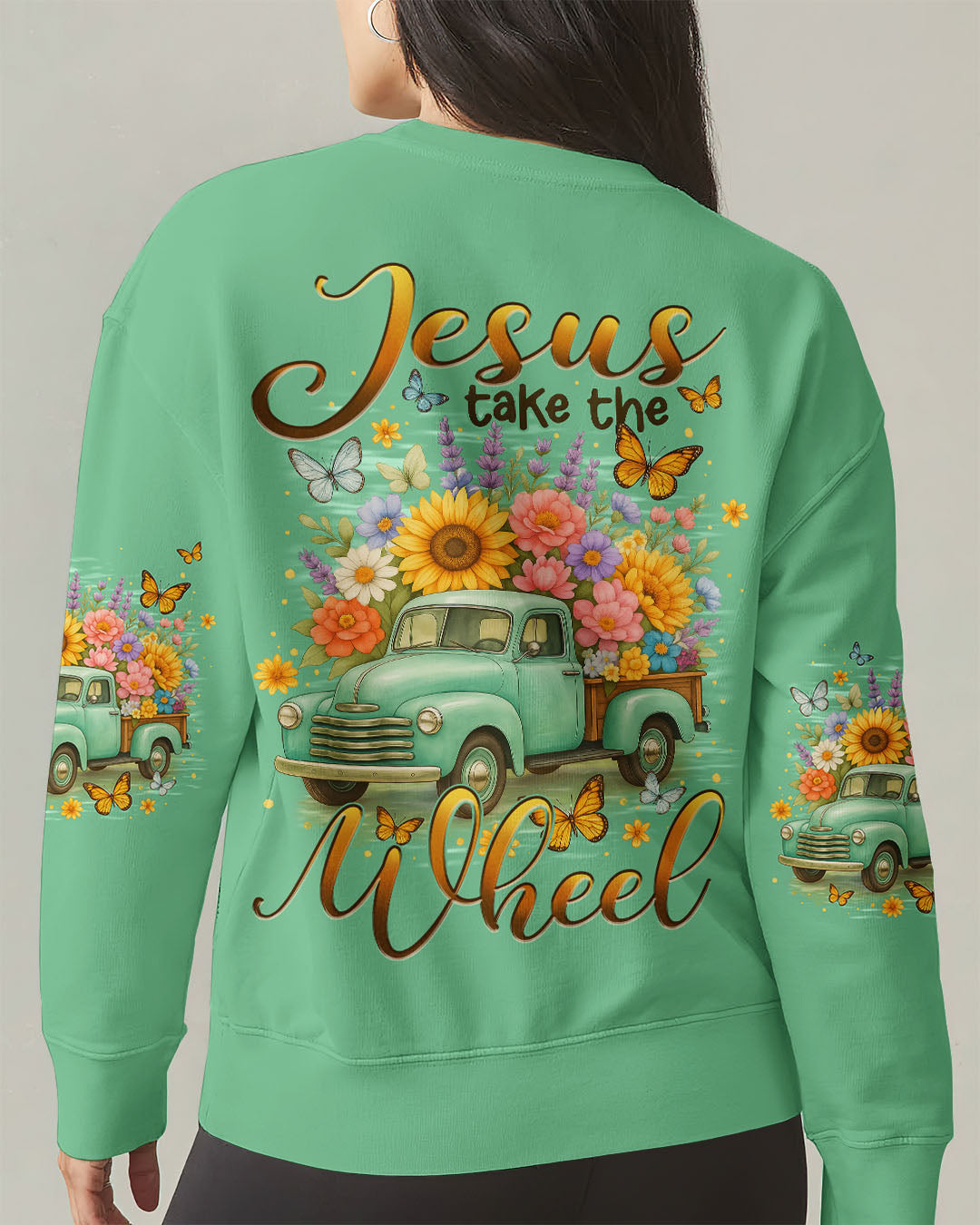 Jesus Take The Wheel Women's All Over Print Shirt - Typq2310252