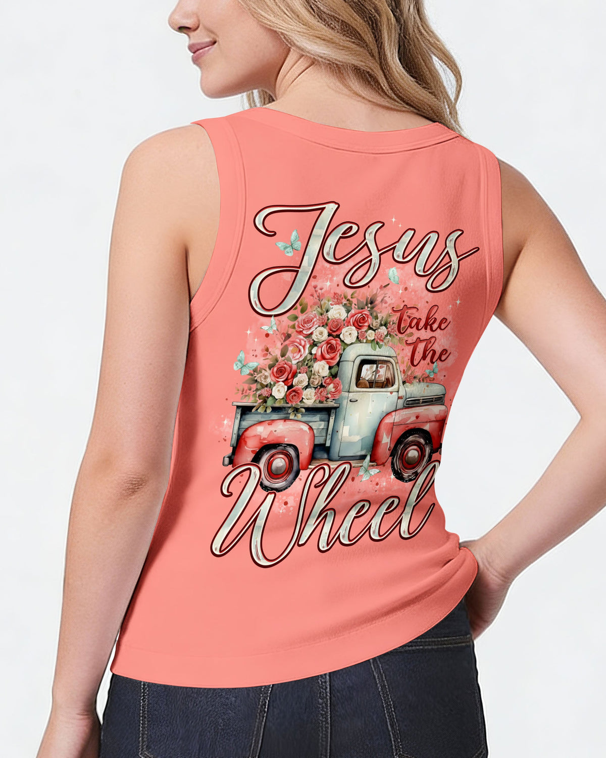 Jesus Take The Wheel Women's All Over Print Shirt - Typq2612251