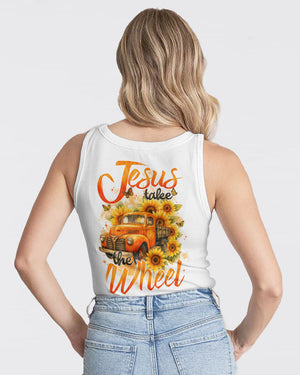 Jesus Take The Wheel Sunflower Women's All Over Print Shirt - Typq2909251