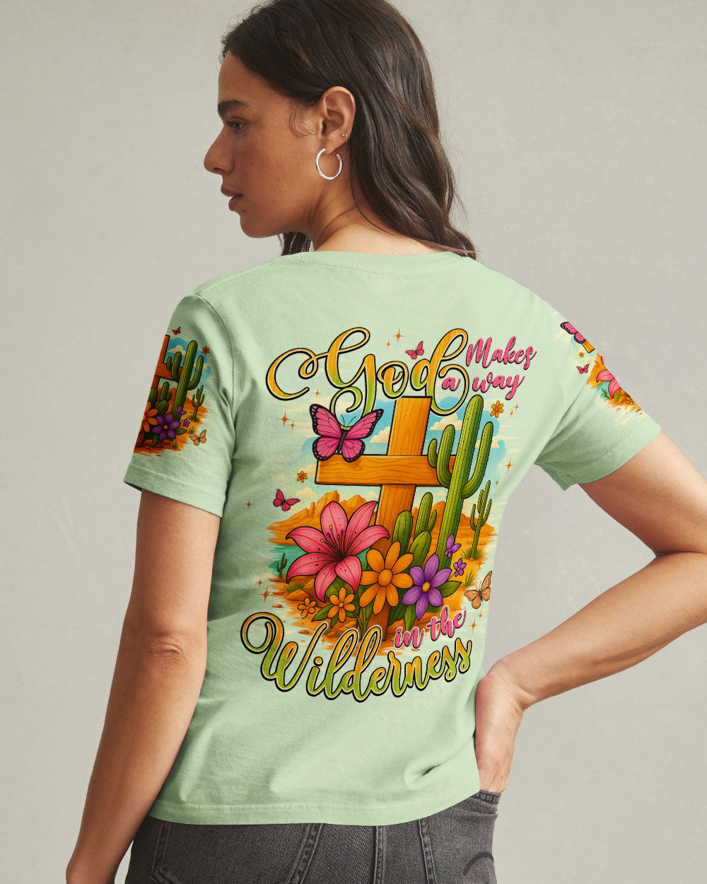 God Makes A Way In The Wilderness Women's All Over Print Shirt - Typq3007254