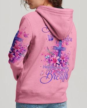 Pray As Long As I Have Breathe Women's All Over Print Shirt - Tyqy0103241