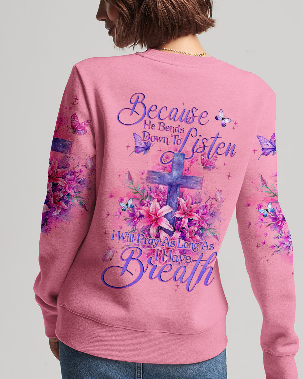 Pray As Long As I Have Breathe Women's All Over Print Shirt - Tyqy0103241