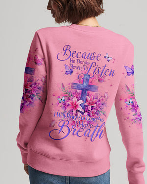 Pray As Long As I Have Breathe Women's All Over Print Shirt - Tyqy0103241