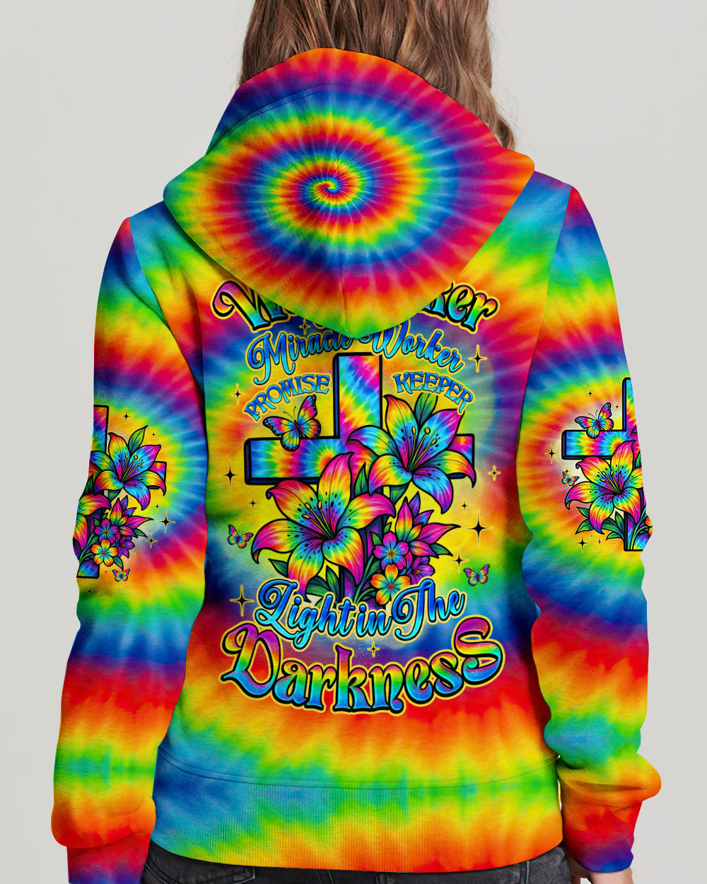 Way Maker Miracle Worker Cross Tie Dye Women's All Over Print - Tyqy0107251