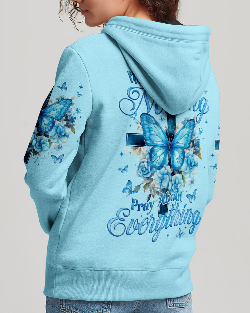 Pray About Everything Women's All Over Print Shirt - Tyqy0201251