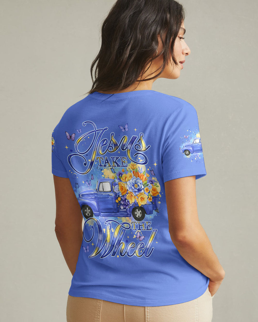 Jesus Take The Wheel Women's All Over Print Shirt - Tyqy0202261