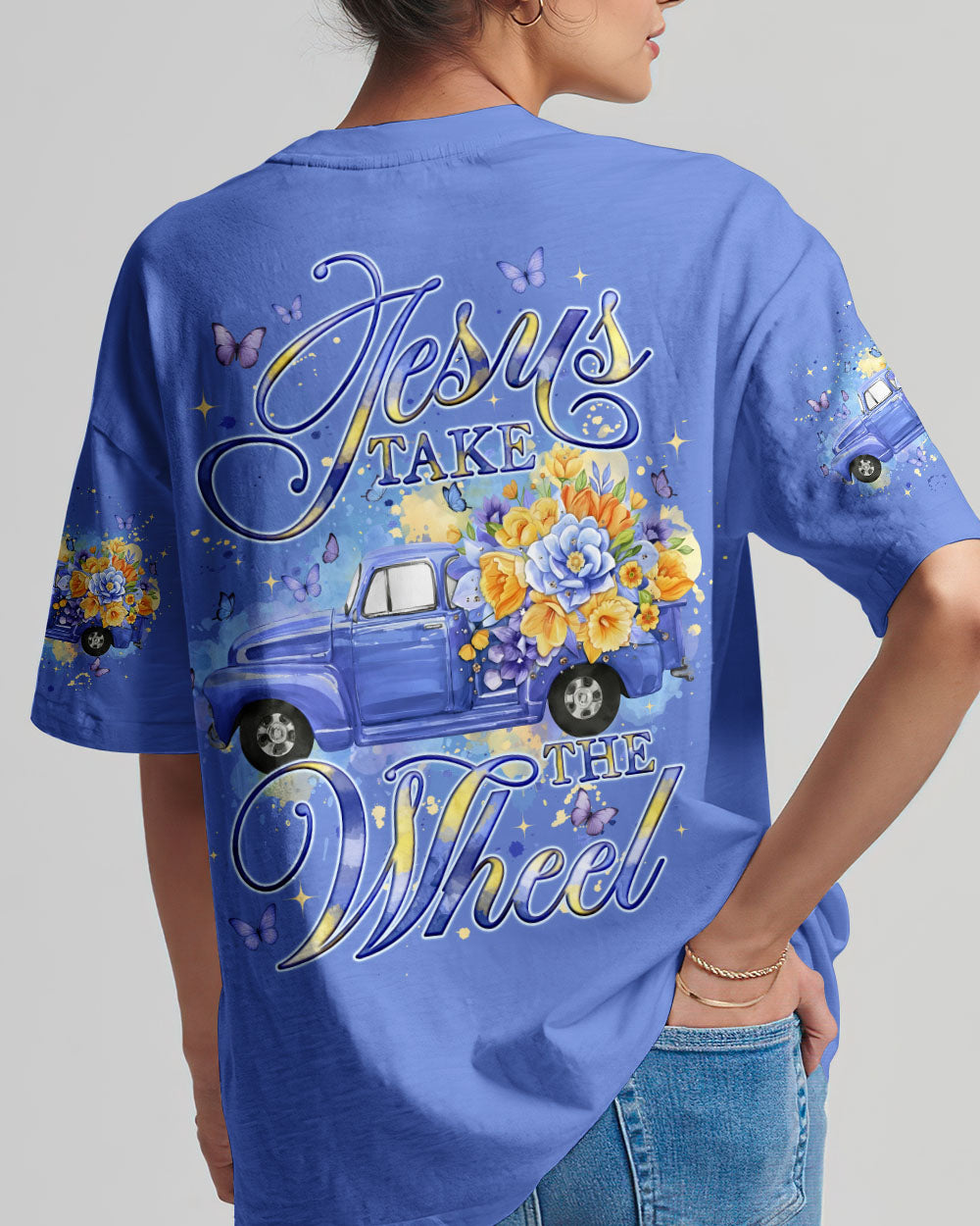 Jesus Take The Wheel Women's All Over Print Shirt - Tyqy0202261