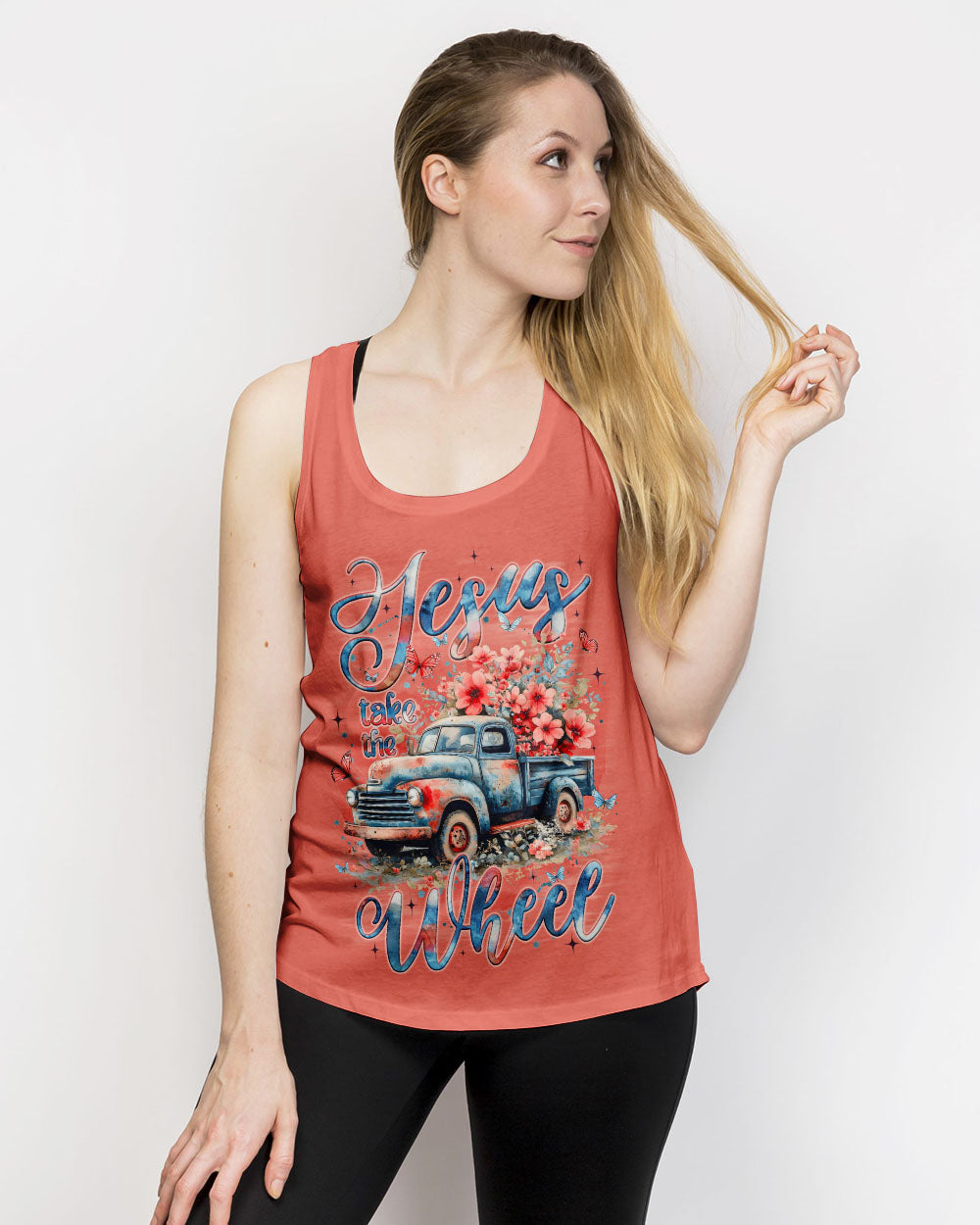 Jesus Take The Wheel Women's All Over Print Shirt - Tyqy0204262