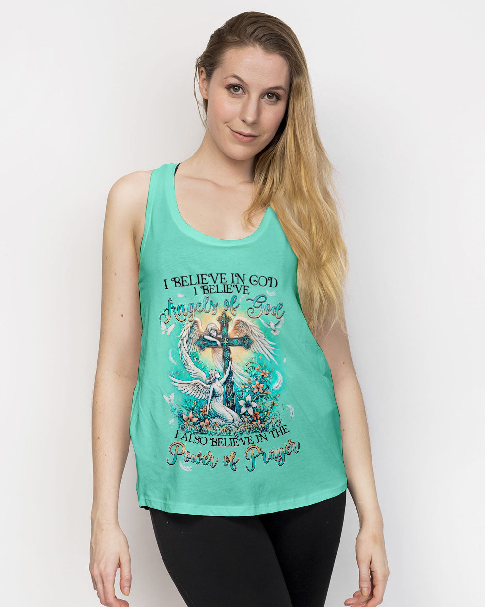 I Believe Angels Of God Women's All Over Print Shirt - Tyqy0208242