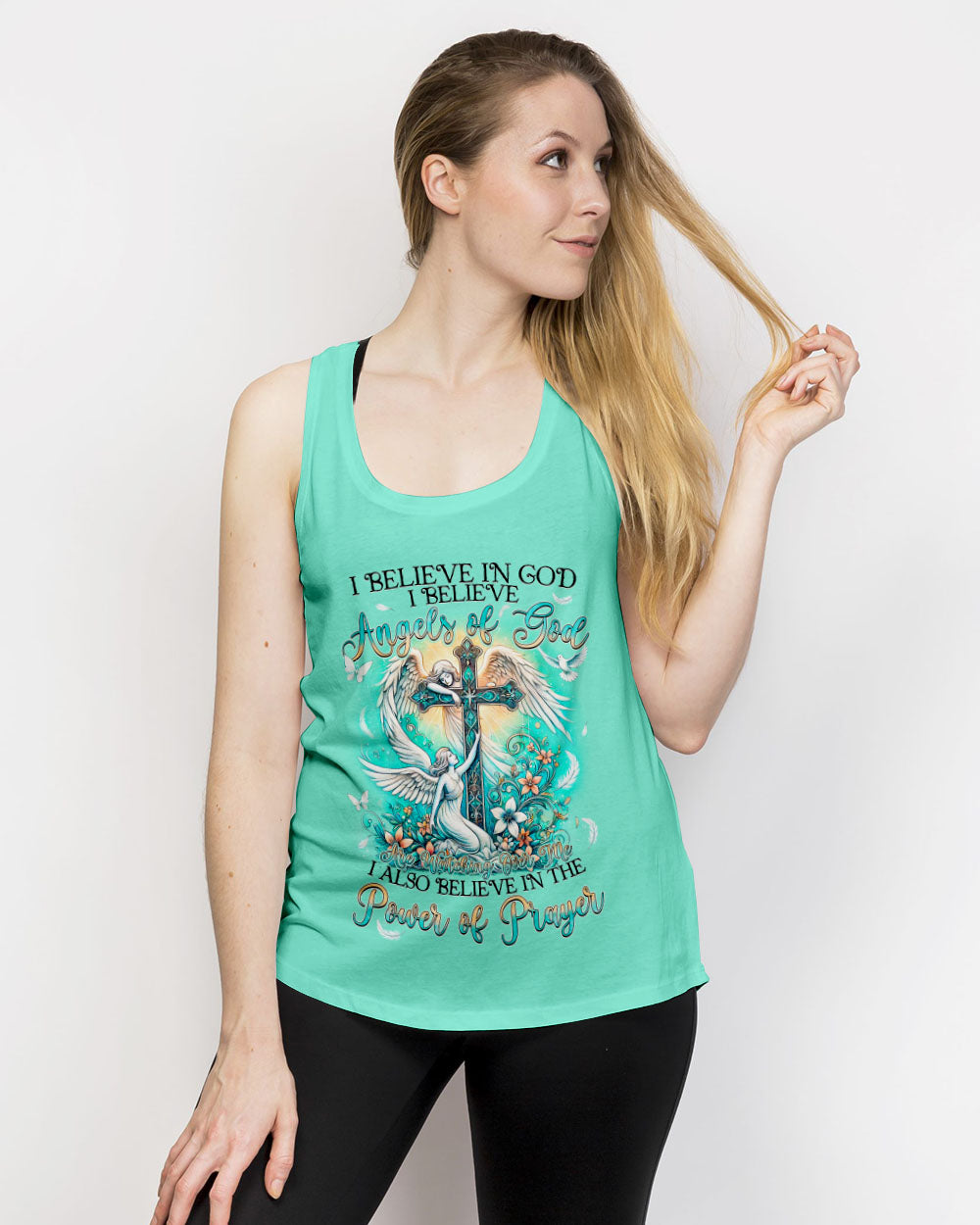 I Believe Angels Of God Women's All Over Print Shirt - Tyqy0208242
