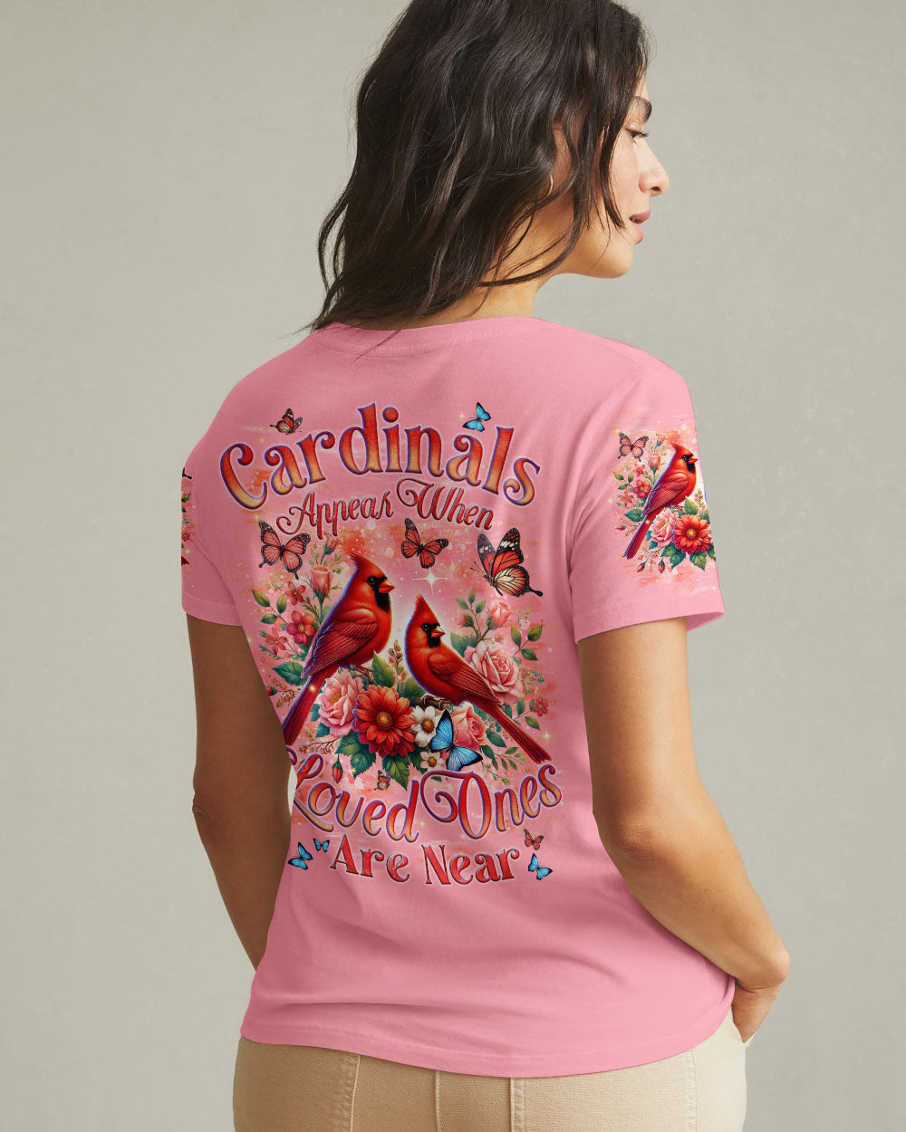 Cardinals Appear When Loved Ones Are Near Women's All Over Print Shirt - Tyqy0301251
