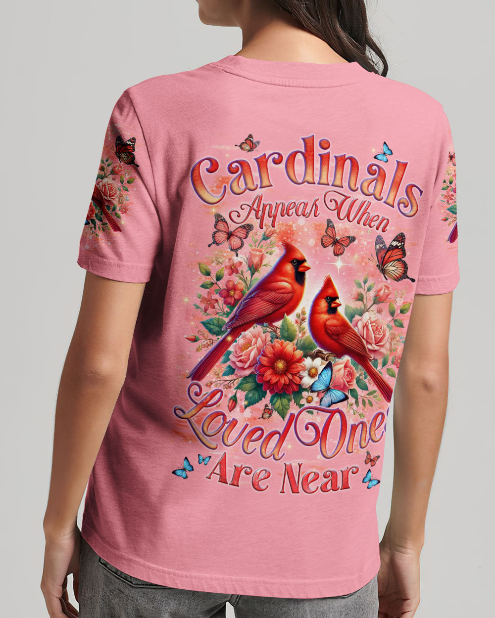 Cardinals Appear When Loved Ones Are Near Women's All Over Print Shirt - Tyqy0301251