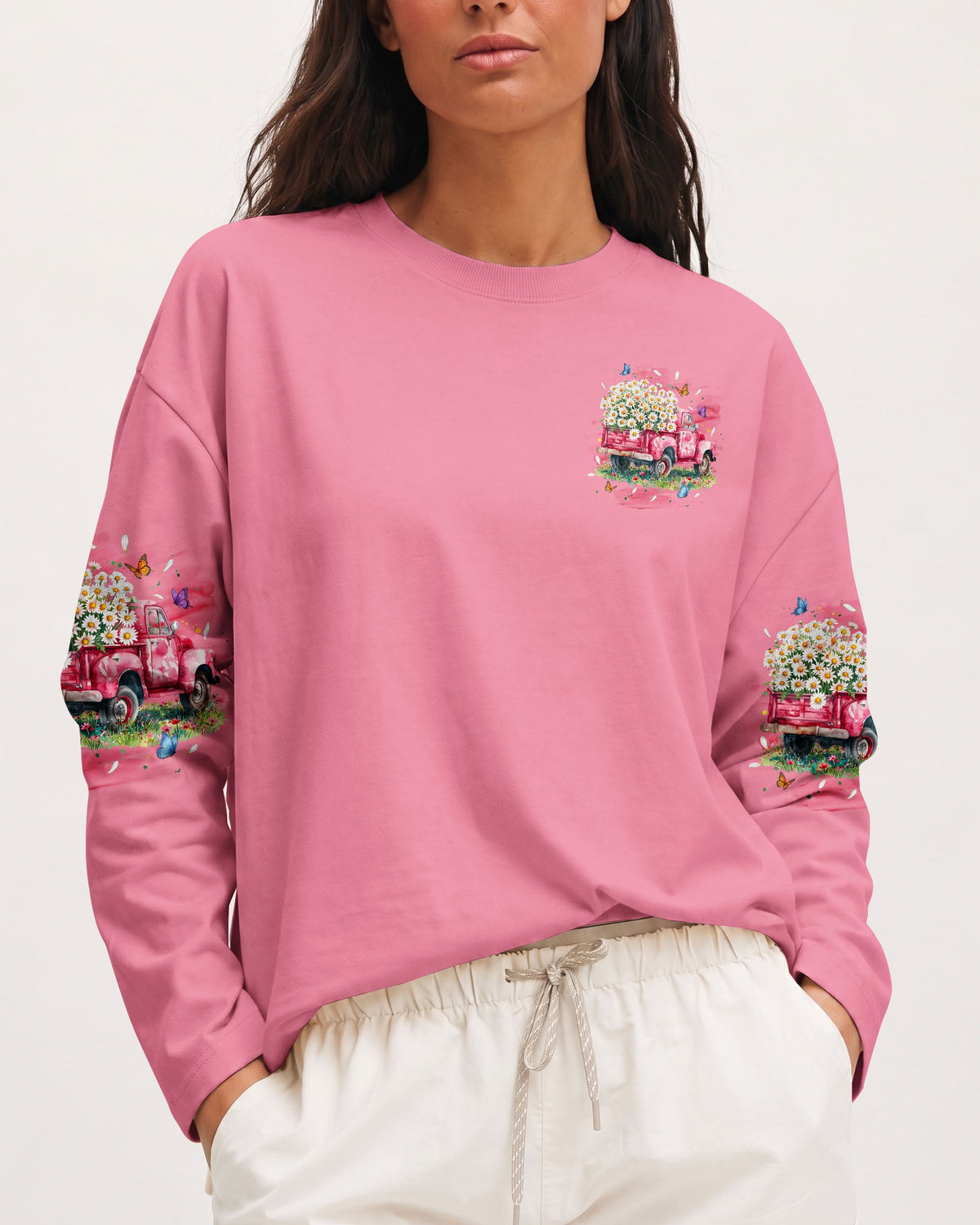 Jesus Take The Wheel Daisy Truck Women's All Over Print Shirt - Tyqy0308262