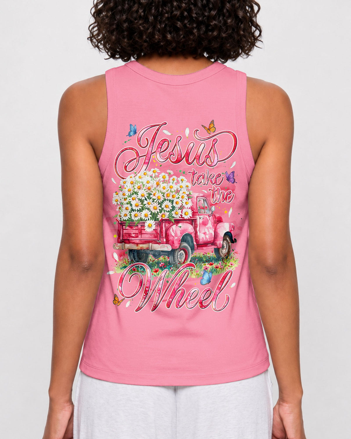 Jesus Take The Wheel Daisy Truck Women's All Over Print Shirt - Tyqy0308262