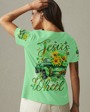 Jesus Take The Wheel Women's All Over Print Shirt - Tyqy0402252