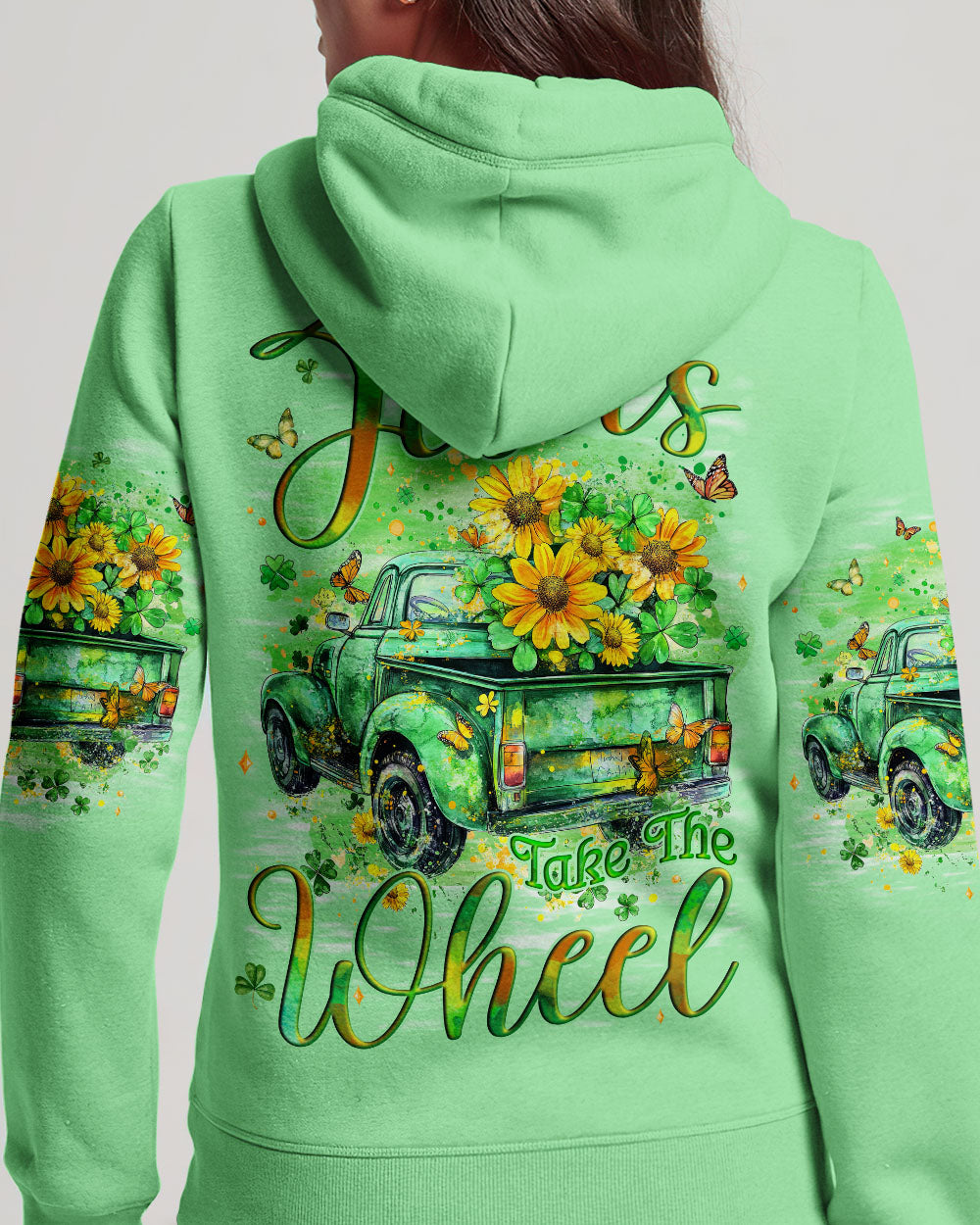 Jesus Take The Wheel Women's All Over Print Shirt - Tyqy0402252