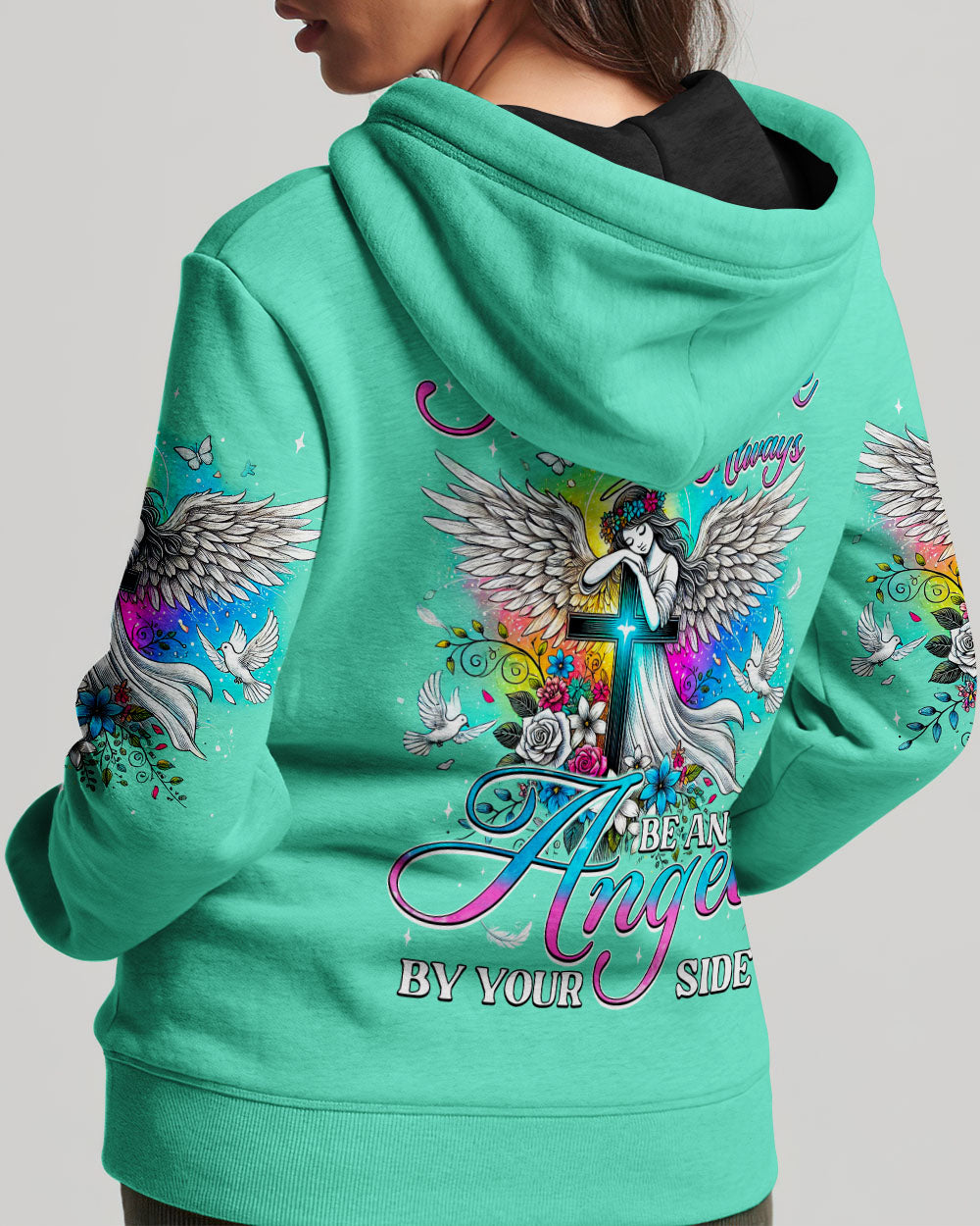 May There Always Be An Angel Beside You Women's All Over Print Shirt - Tyqy0508243
