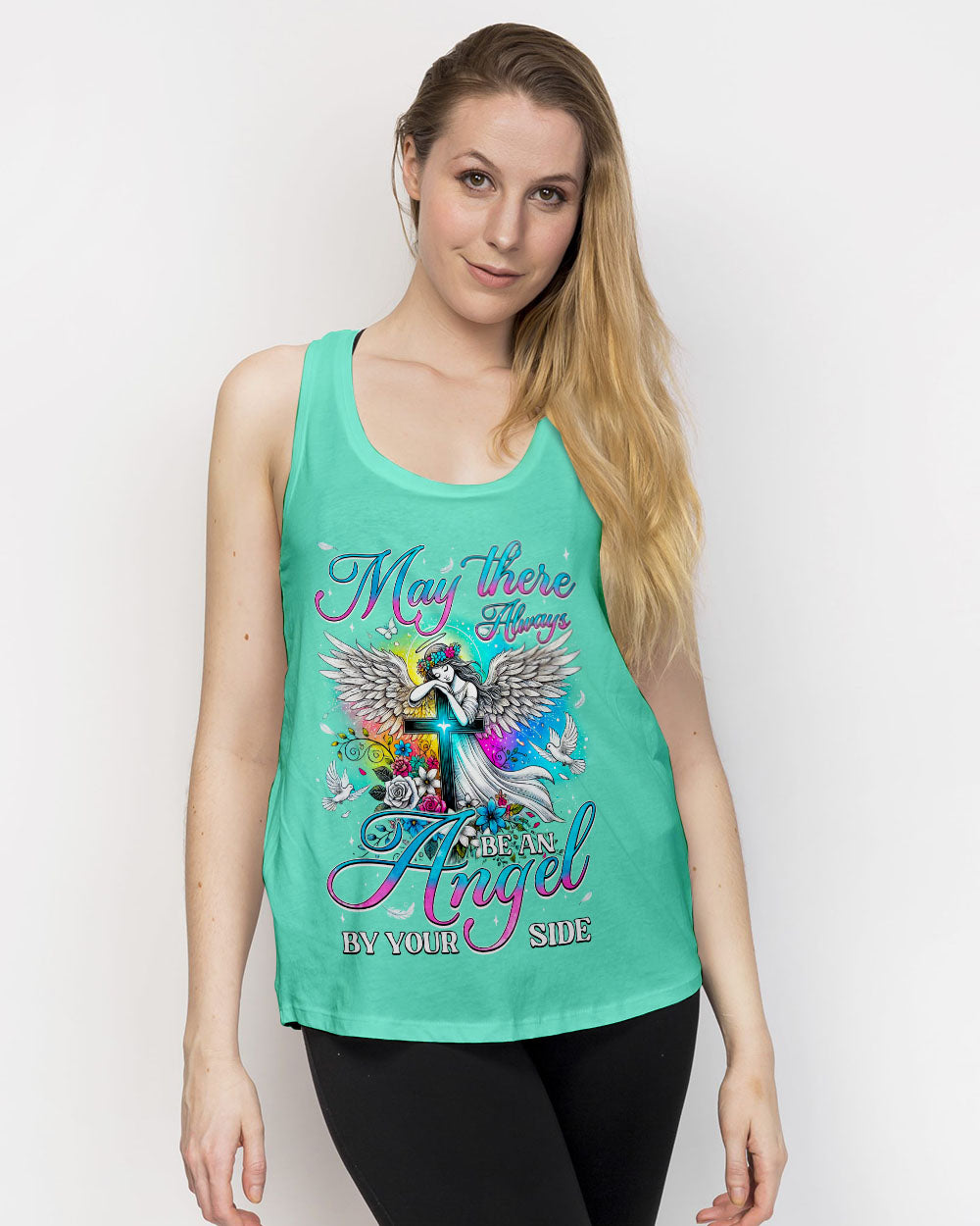 May There Always Be An Angel Beside You Women's All Over Print Shirt - Tyqy0508243