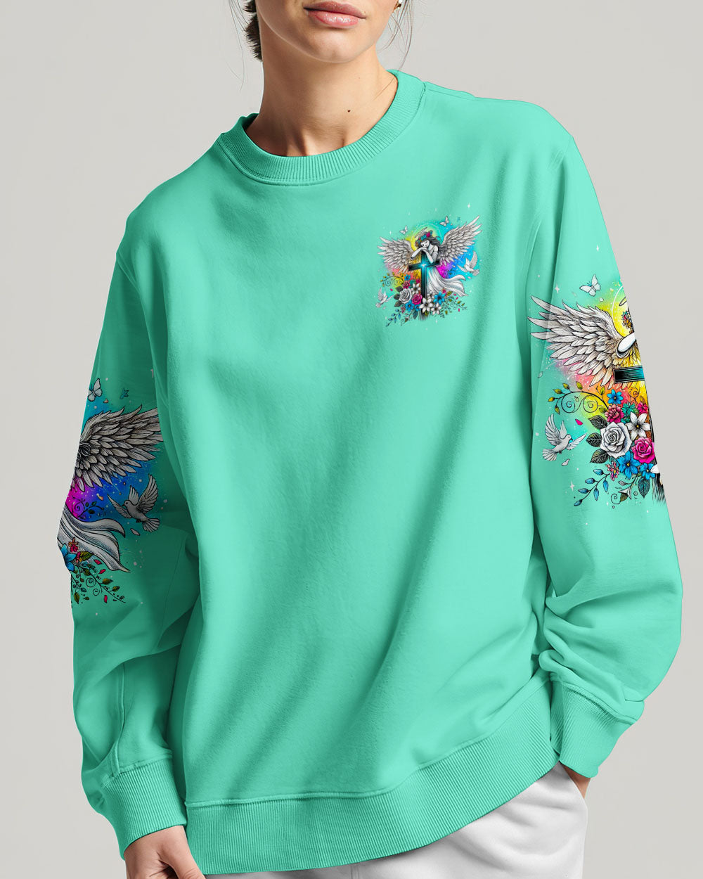 May There Always Be An Angel Beside You Women's All Over Print Shirt - Tyqy0508243