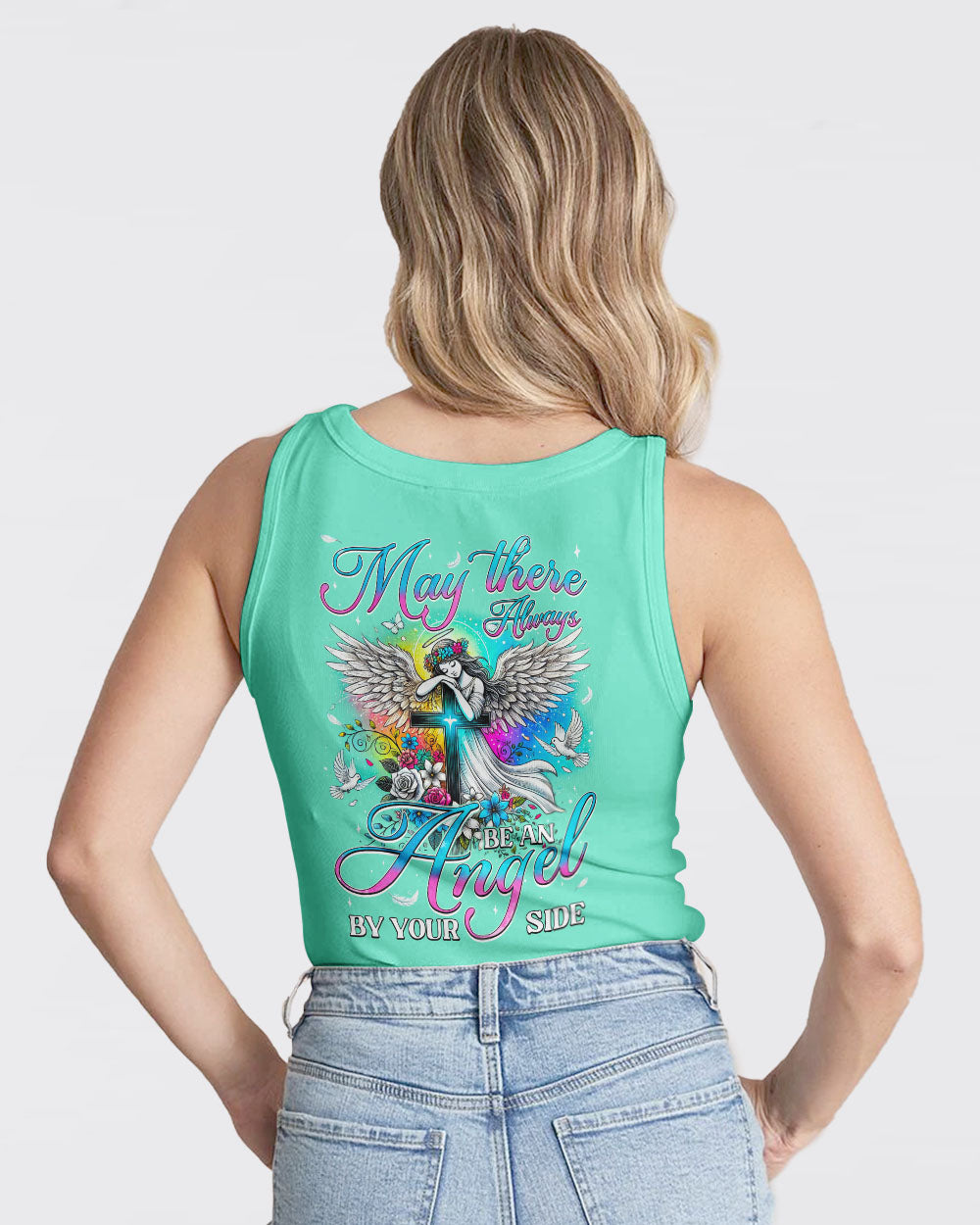 May There Always Be An Angel Beside You Women's All Over Print Shirt - Tyqy0508243