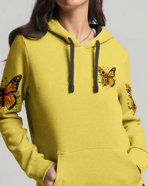 Blessed By God Butterfly Sunflowers Women's All Over Print Shirt - Tyqy0509253