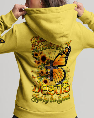 Blessed By God Butterfly Sunflowers Women's All Over Print Shirt - Tyqy0509253