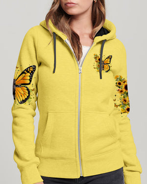 Blessed By God Butterfly Sunflowers Women's All Over Print Shirt - Tyqy0509253