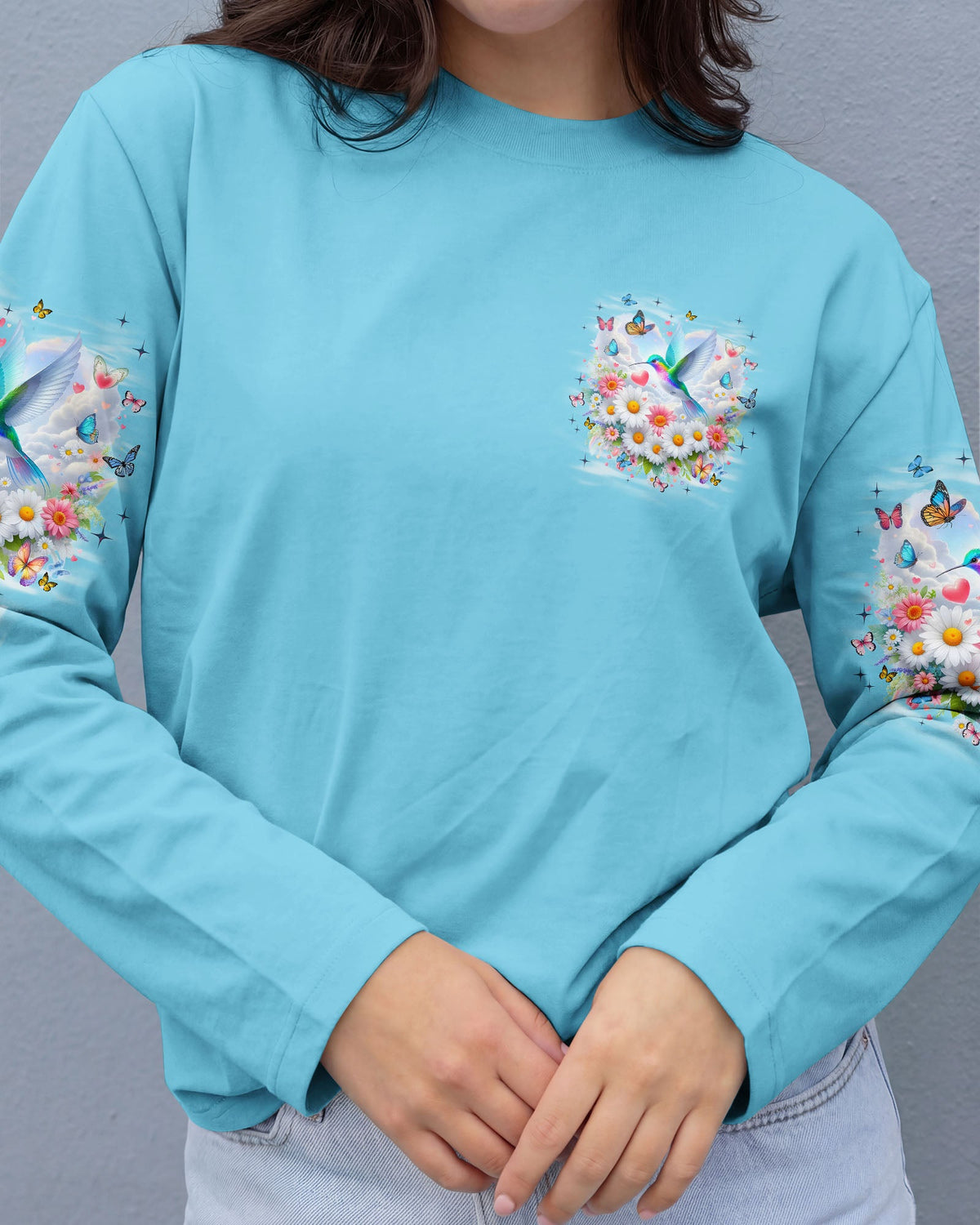 I Believe There Are Angels Among Us Hummingbird Women's All Over Print Shirt - Tyqy0602262