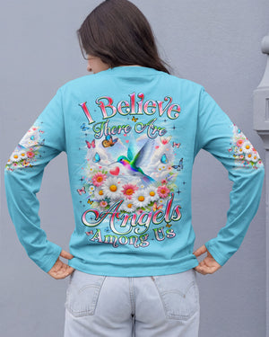 I Believe There Are Angels Among Us Hummingbird Women's All Over Print Shirt - Tyqy0602262