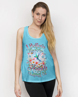 I Believe There Are Angels Among Us Hummingbird Women's All Over Print Shirt - Tyqy0602262
