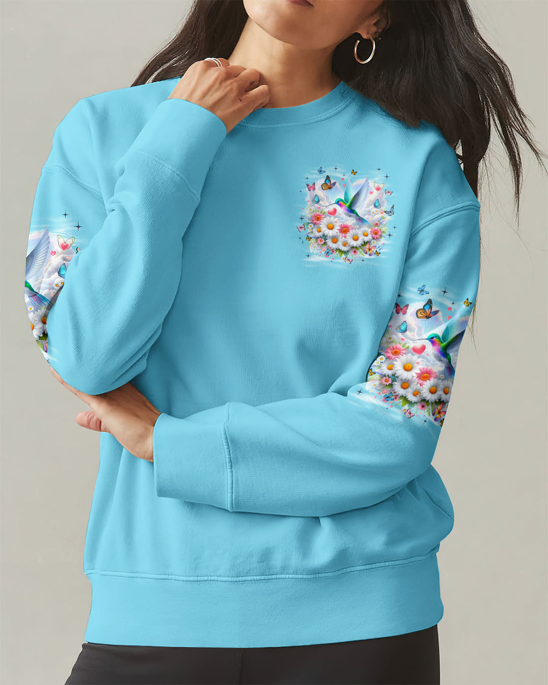 I Believe There Are Angels Among Us Hummingbird Women's All Over Print Shirt - Tyqy0602262