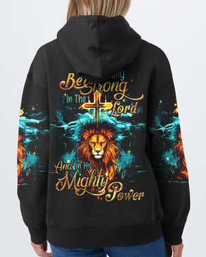Be Strong In The Lord Lion Women's All Print Shirt - Tyqy0610232