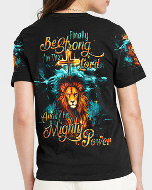 Be Strong In The Lord Lion Women's All Print Shirt - Tyqy0610232