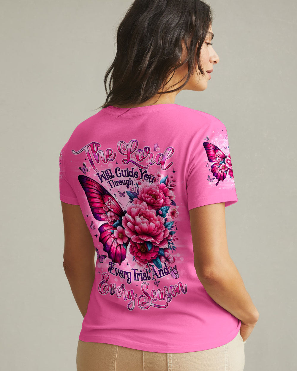 The Lord Will Guide You Butterfly Women's All Over Print Shirt - Tyqy0701261