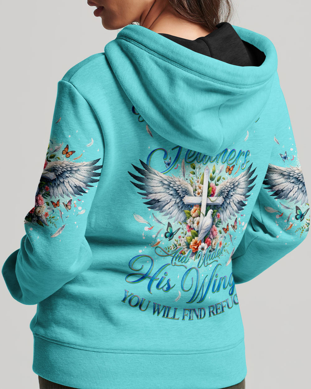 He Will Cover You With His Feathers Women's All Over Print Shirt - Tyqy0708241