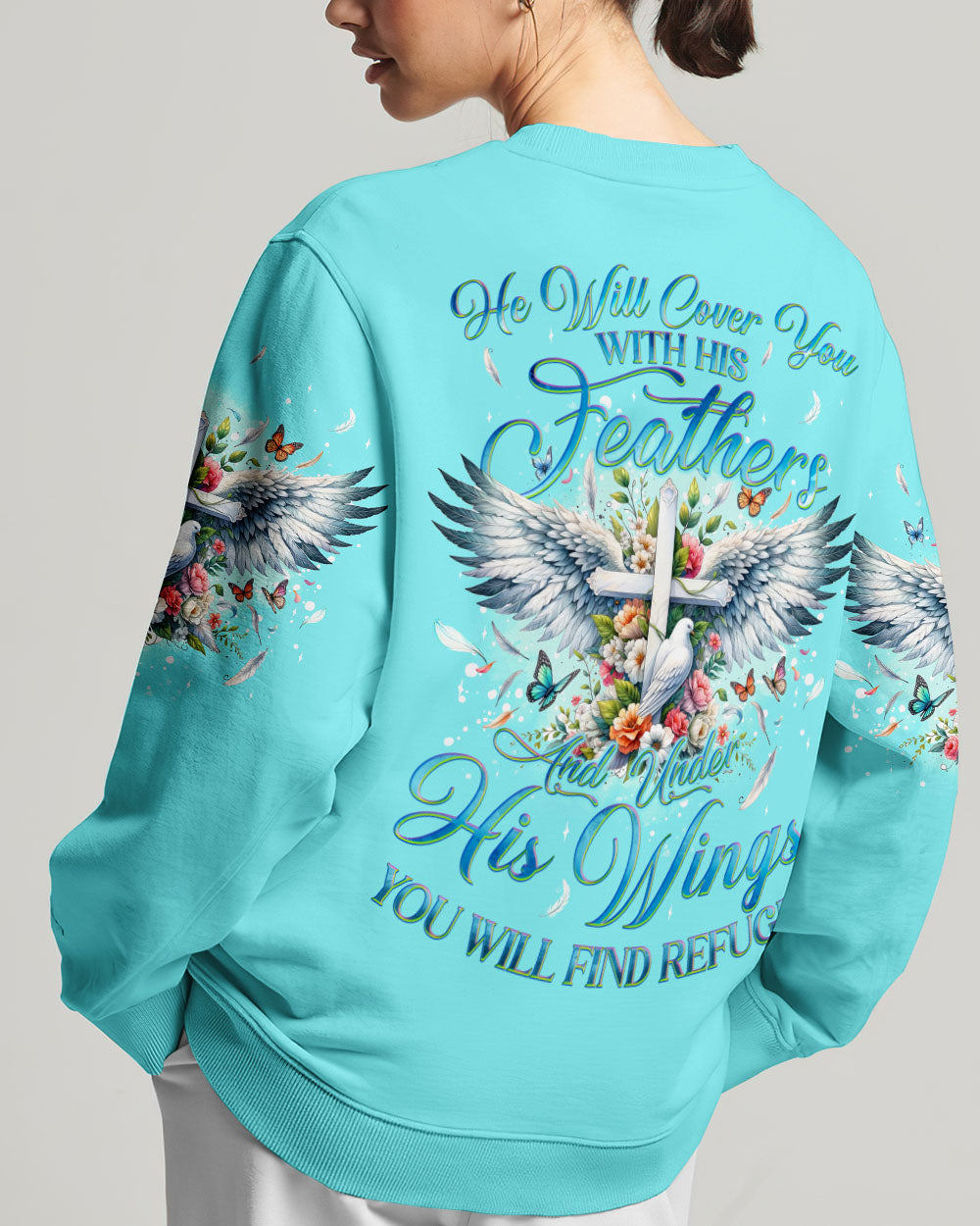 He Will Cover You With His Feathers Women's All Over Print Shirt - Tyqy0708241
