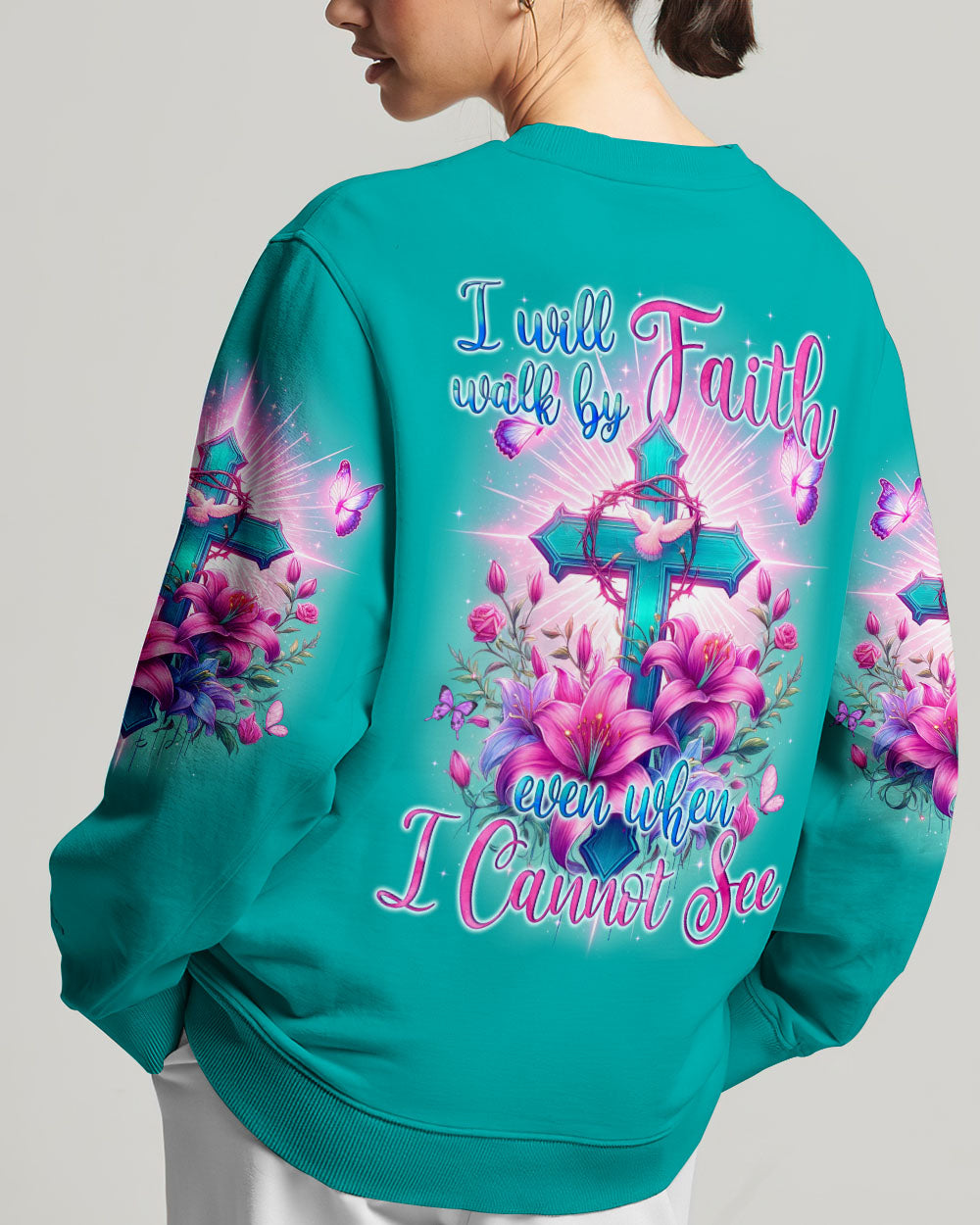 I Will Walk By Faith Women's All Over Print Shirt - Tyqy0805243