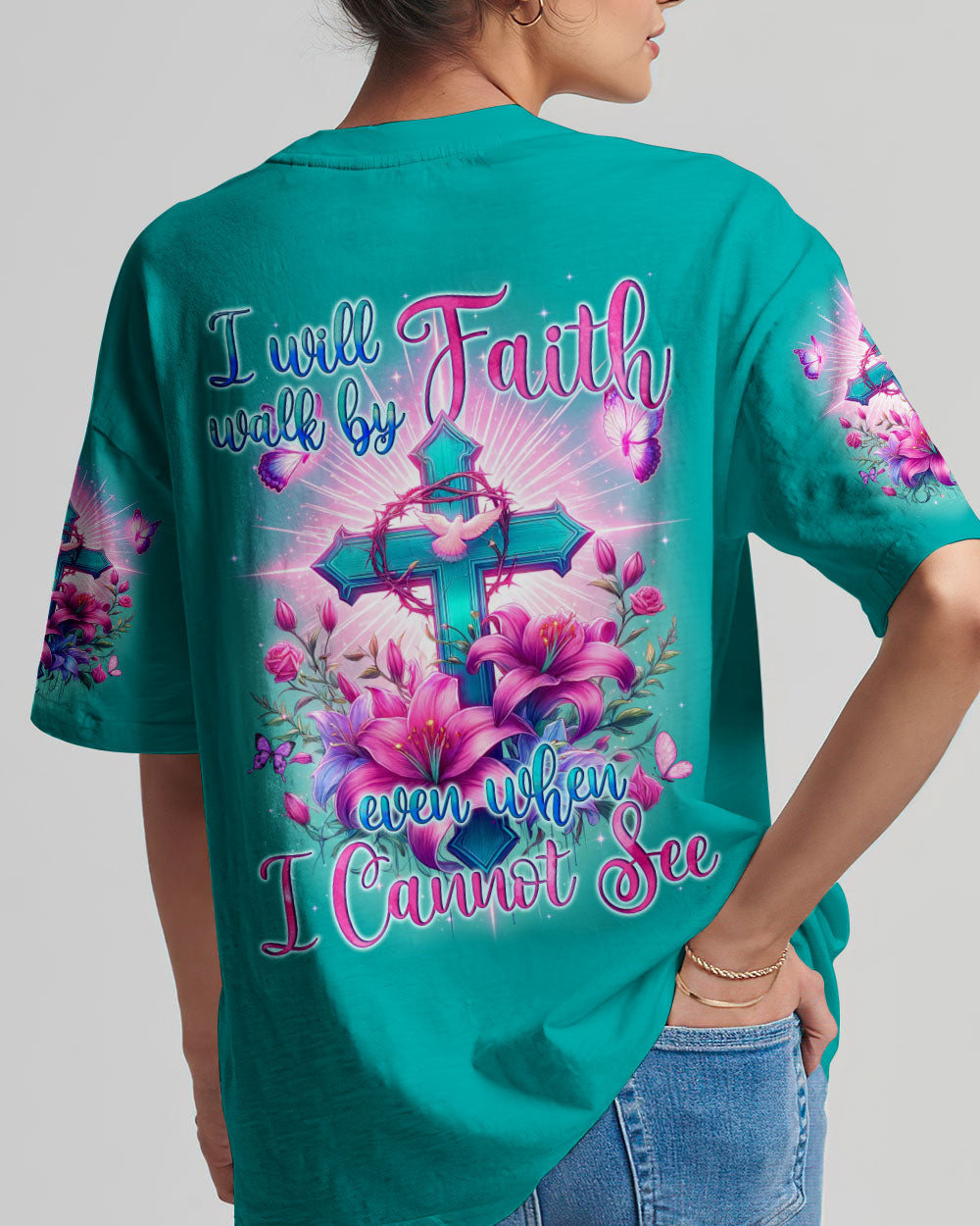 I Will Walk By Faith Women's All Over Print Shirt - Tyqy0805243