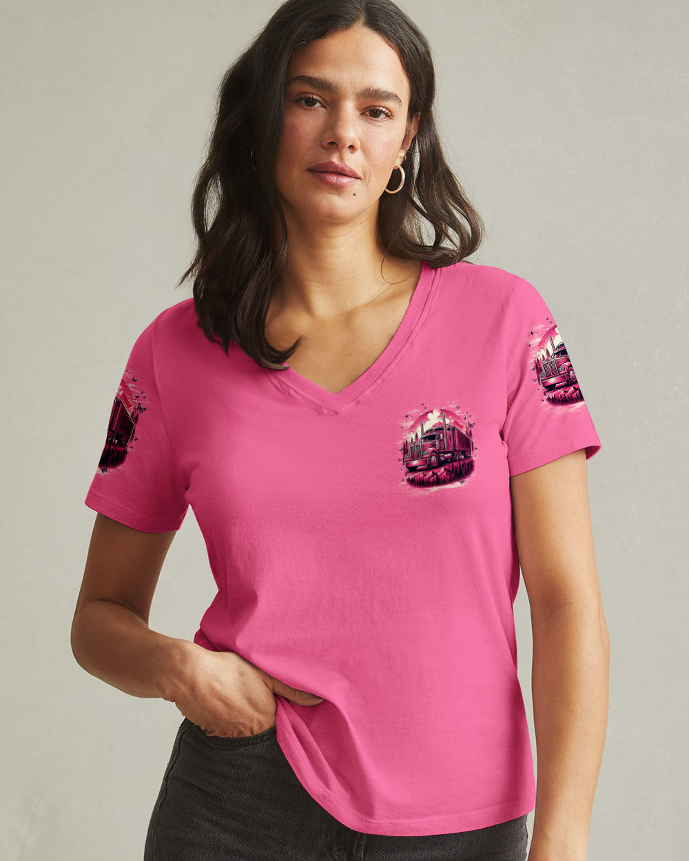 Jesus Take The Wheel Trucker Women's All Over Print Shirt - Tyqy0808253