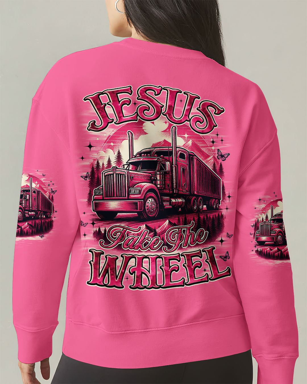 Jesus Take The Wheel Trucker Women's All Over Print Shirt - Tyqy0808253