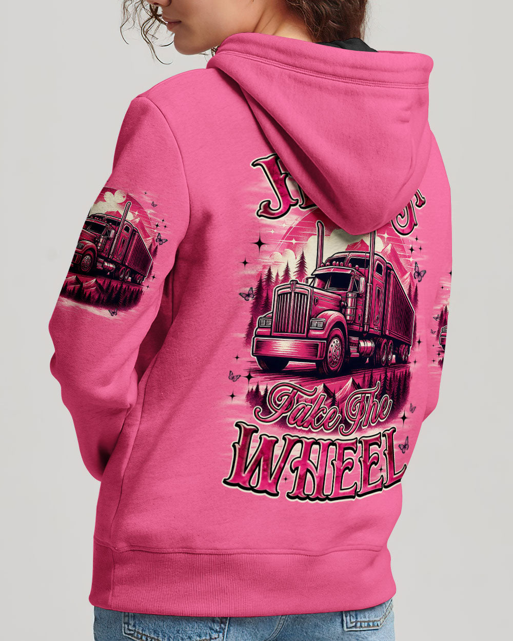 Jesus Take The Wheel Trucker Women's All Over Print Shirt - Tyqy0808253