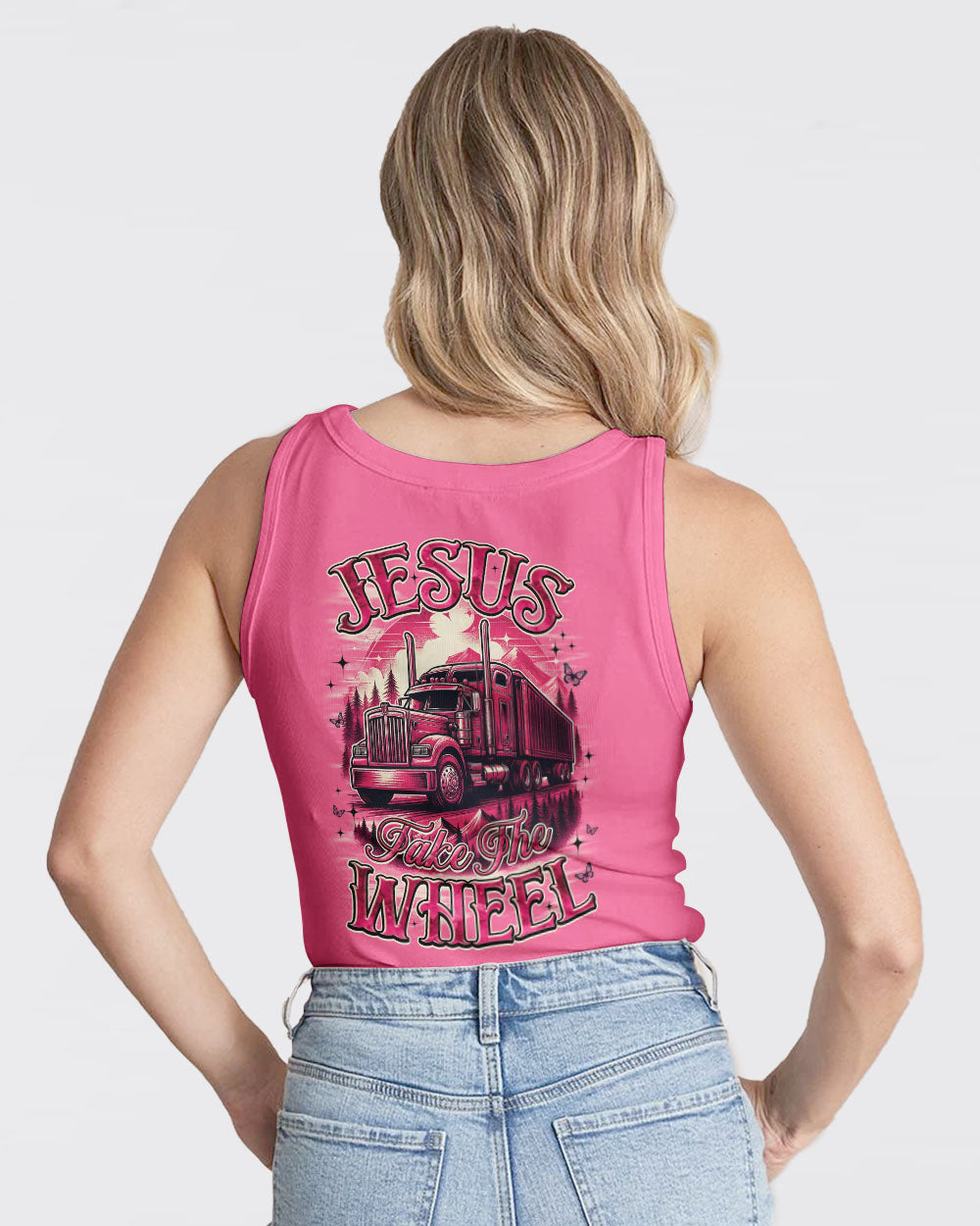 Jesus Take The Wheel Trucker Women's All Over Print Shirt - Tyqy0808253
