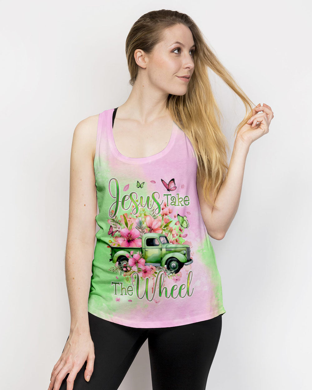 Jesus Take The Wheel Women's All Over Print Shirt - Tyqy0901241