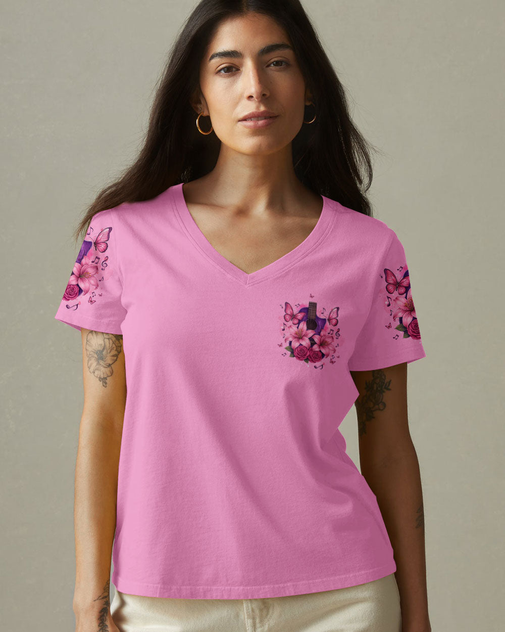 The Lord Is My Strength And My Song Guitar Women's All Over Print Shirt - Tyqy0904254