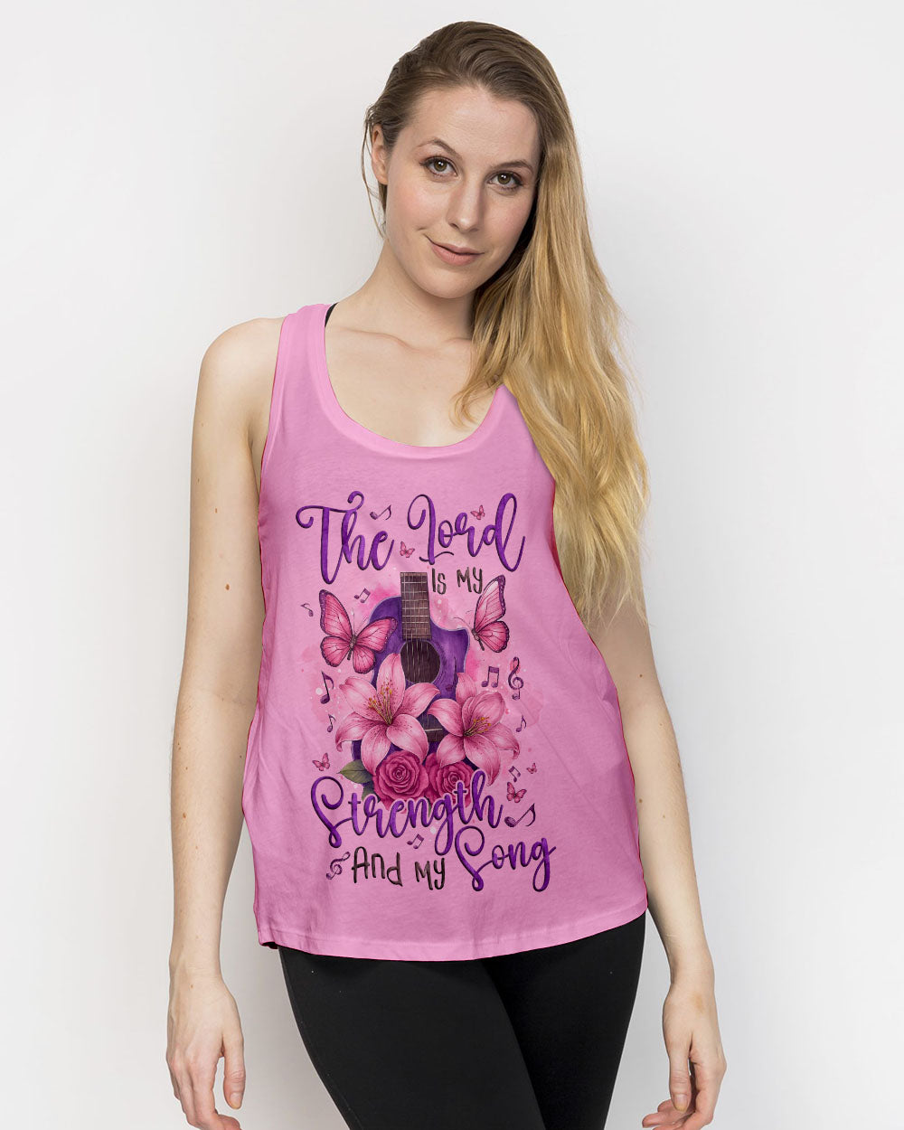 The Lord Is My Strength And My Song Guitar Women's All Over Print Shirt - Tyqy0904254