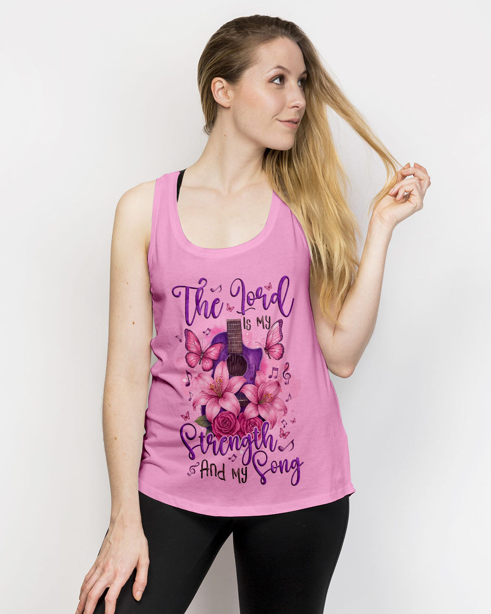 The Lord Is My Strength And My Song Guitar Women's All Over Print Shirt - Tyqy0904254